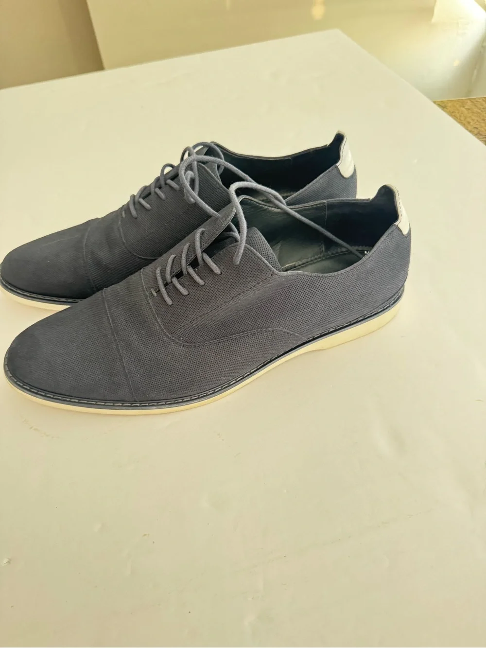 Aldo Men's Grey Canvas Derby Lace-Ups